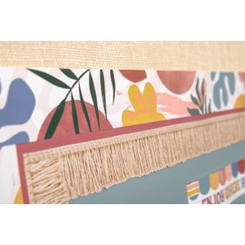 Teacher Created Resources Deep Rose Scalloped Border Trim