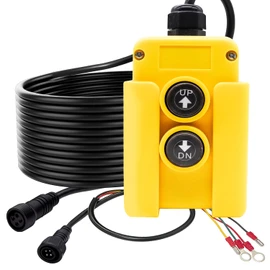 mxuteuk 4-Wire Dump Trailer Remote Control Switch 12 V DC Trailer Up and Down Control Switch for Hydraulic Drive Unit, Hydraulic Pump, Dump Trailer G018-4W