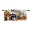 HDESDIS 1 Panel Retro Rustic Train Kitchen Valance Curtains for