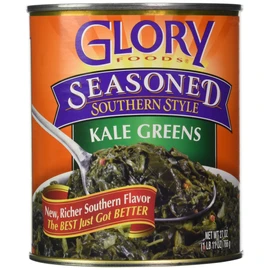 Glory Foods, Seasoned, Kale Greens, 27oz Can (Pack of 4)