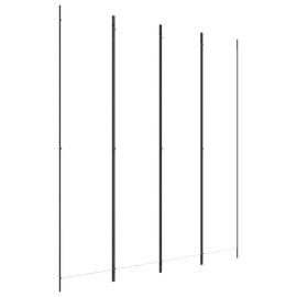 4-Panel White Fabric Room Divider 78.7"x86.6" Screen & Dividercolor: White Color