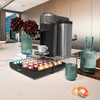 DecoBrothers Crystal Tempered Glass Vertuo Pod Holder Drawer, 30 Large