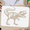 FINGERINSPIRE 3PCS Layered Dinosaur Stencils for Painting 11.7x8.3inch Large Dinosaur