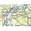 New Jersey and Delaware Map - 14.3 x 23.3 Inches
