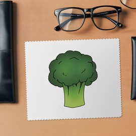 2 x 'Broccoli' Microfibre Lens/Glasses Cleaning Cloths (LC00032072)