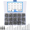 Set of 400 Self-Tapping Screws Assortment Set, Tapping Screws with