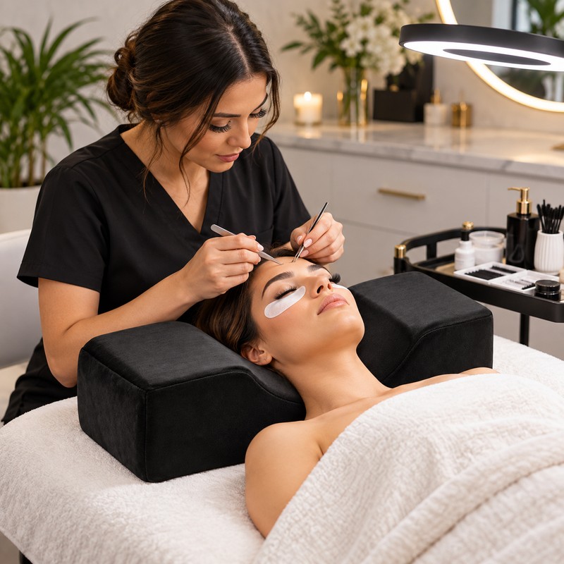 Lash Extension Pillow for Salon Use – High-Resilience Sponge Headrest