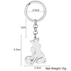RAIDIN Stainless Steel 18k Gold Silver Plated Fox Keychains Keyring