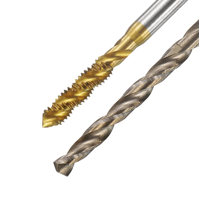 sourcing map Tap and Drill Bit Set, 4pcs M4 x