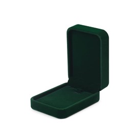 Oirlv Vintage Green Velvet Pendant Box Storage Box Birthday Gift Box for Valentine's Day Anniversary Counter Jewellery Display
