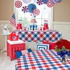 SuQKXCo 4th of July Tablecloth 60x84 Inch Memorial Day Patriotic