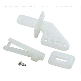 Cr 20 Sets Rudder Servo Rob Angle Clevis Set with 1mm Chuck Screw for RC Airplane
