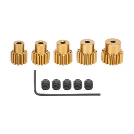 VGEBY Motor Pinion Set, 5 Pieces 1/10 RC Car 32P Sprocket 12T 13T 14T 15T 16T 3.175 mm Shaft Sprocket Kit Car Model Toy