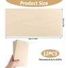 12 Pack Plywood Sheets, 200x100x2mm Unfinished Basswood Sheets Hobby Craft