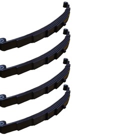 RAParts Four (4) Trailer Leaf Springs 5 Leaf Double Eye, 3000lbs Capacity, for 5,200 lb. - 6,000 lb. Axles