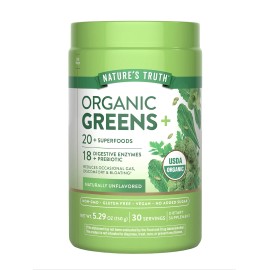 Nature's Truth Organic Greens Powder | 20 Plus Superfoods | 5.29 Oz | by Nature's Truth