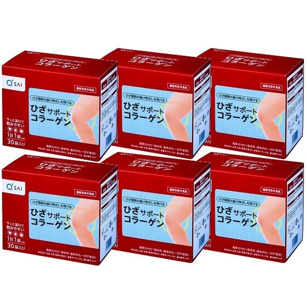 Kyusai Knee Support Collagen 30 Packets / 6 Boxes Bulk Value for Functional Claims