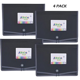 Carpeta de archivos expandible de plástico de alta calidad, expansión de 3.5 pulgadas, tamaño de carta A4 para organización de oficina en casa, escuel