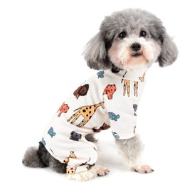 ZUNEA Dog Clothing, Romper, For Small Dogs, Pajamas, Spring, Summer, Stylish, Cute, Loungewear, Sleepwear, Soft, Cotton, Pets, Dog Wear, Clothes, Cute, Dogs & Cats, Animal Pattern, T-shirt, Puppies,