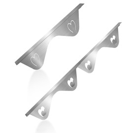 Stainless Steel Stove Gap Covers, Stove Gap Filler, Oven Gap Filler, Range Trim Kit in Kitchen, JessWednes 2 PCS Extendable Guard 13.8" to 27.5", Width 0.79", Heat Resistant and Easy to Clean (SILVER)