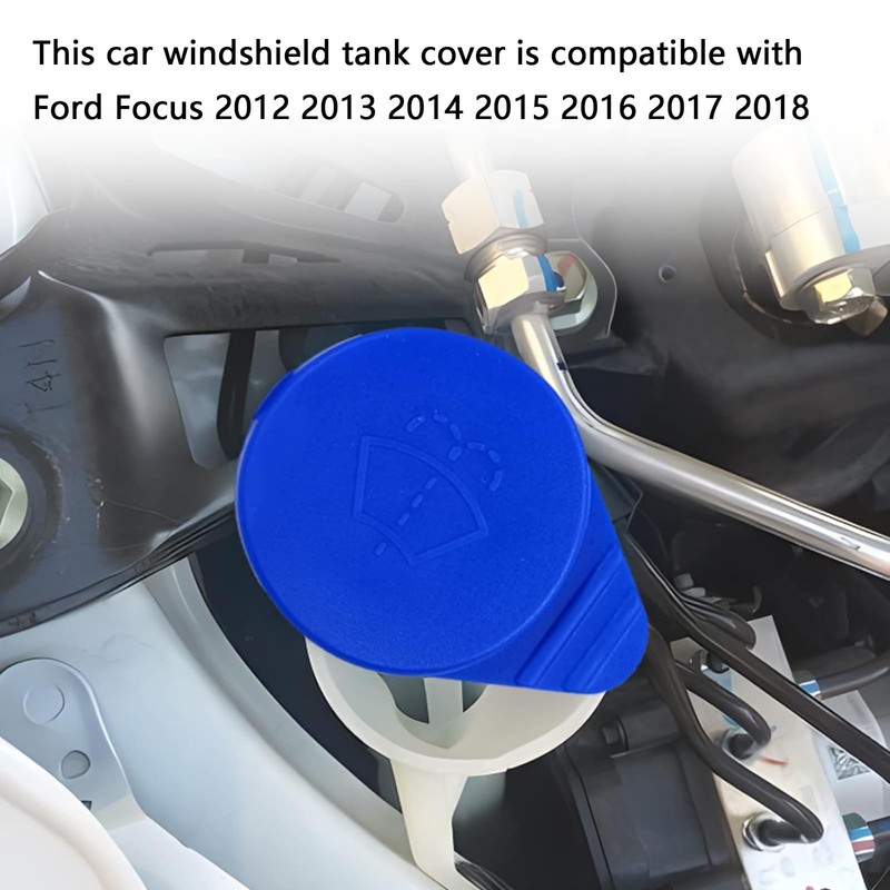 Windshield Washer Fluid Cap for Ford Focus 2012-2018. High-temp, Leak
