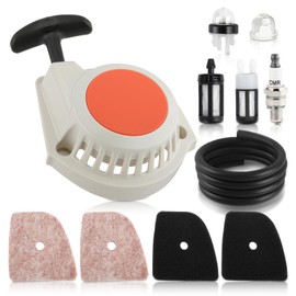 Carbhub 4149 190 4001 Recoil Starter Fit for Stihl FS94 FS94C FS94R FS94RC KM94 KM94R HL91 HL91K HL94 HL94K String Trimmer with 41491201800 Air Filter Spark Plug Oil Filter Fuel Line Kits