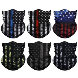 Neck Gaiter Mask, Sun Mask, Rave Bandana Face Mask, Seamless Face Scarf, Headband for Men Women (A-Flag 3)