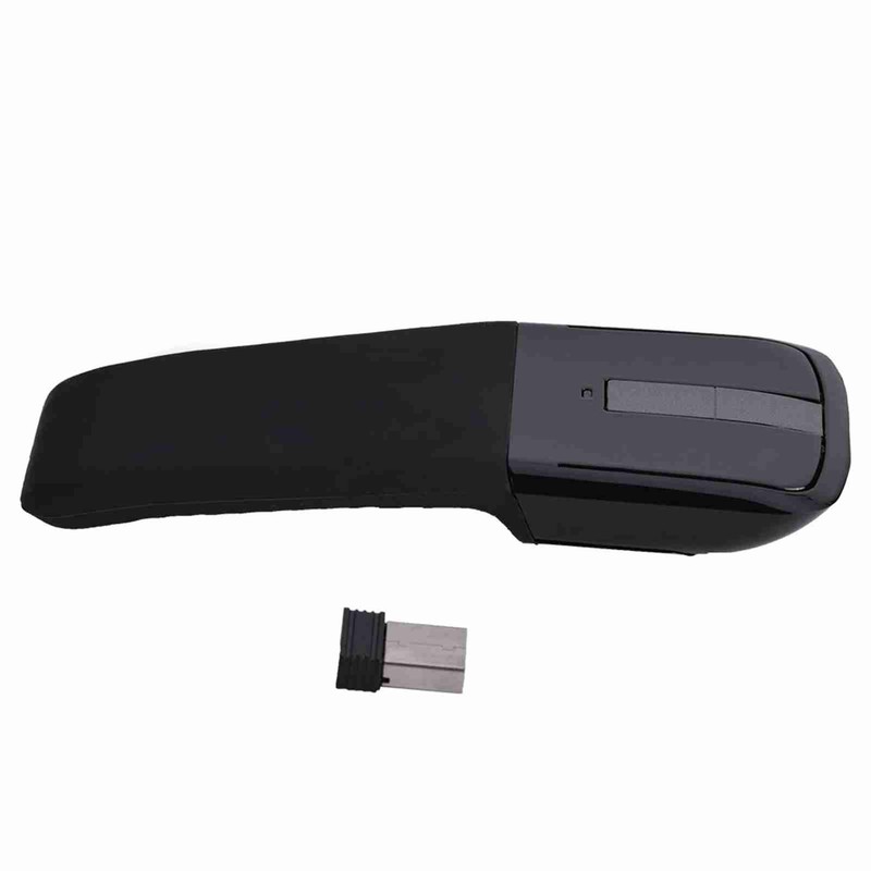 2.4GHz Foldable Wireless Arc Touch Mouse Mice USB Receiver For