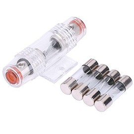 Porta Fusibles de Audio para Coche, 8AWG con 4 Uds de Fusible de 60 Amperios