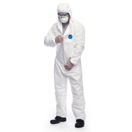 DuPont Tyvek 500 Xpert | Chemical Protective Clothing with Hood, Category III, Type 5-B and 6-B | Robust yet Lightweight | White | Size XL