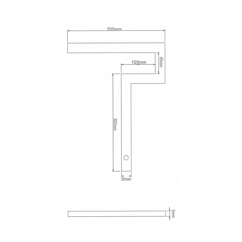 Flange Angle 300×300mm,Galvanized Steel Measuring Tool for Precise in Piping