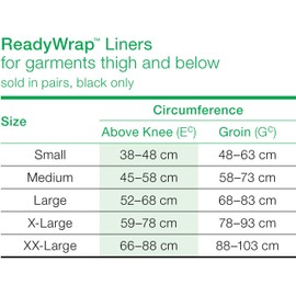 L&R Ready Wrap - Calcetín para pantorrilla y pies, ReadyWrap, 1 par (altura hasta el muslo - XXL)