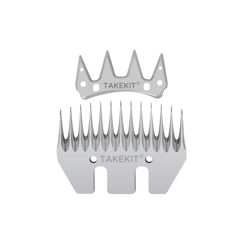 TAKEKIT Sheep Shears Wool Clippers Universal Replacement Blades, Shearing Comb