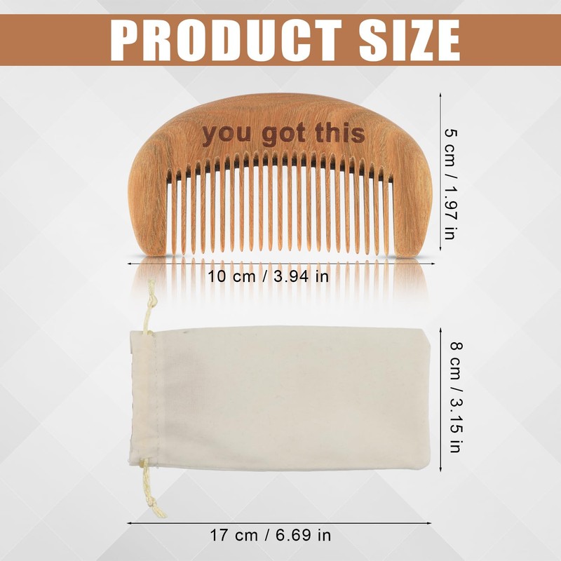 PEUTIER Labor Comb, Natural Wooden Birthing Comb for Labor Pain