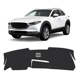 FIILINES Dash Cover for 2020-2026 Mazda CX-30 CX30(Without HUD), Dashboard Mat Accessories Dash Cover Sunshade Nonslip Mesh Protector No Glare Black