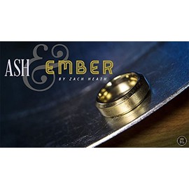 Ash and Ember Gold Beveled Size 8 (2 Rings) by Zach Heath, Magic Trick, Beginner, Intermediate, Close Up Magic, Street Magic