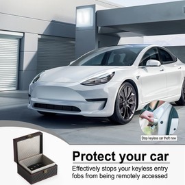 Amiss Faraday Box Signal Blocking Box for Car Key, Faraday Key Fob Protector RFID Blocking Cages, Keyless Entry Car Protector Faraday Box - Small
