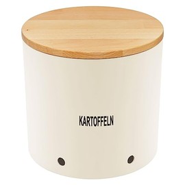 Magu Natural Design Potato Pot Beige Made from a Polymer Made of Natural Materials Potato Storage Container
