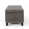 Christopher Knight Home Carl Traditional Microfiber Storage Ottoman, Slate,