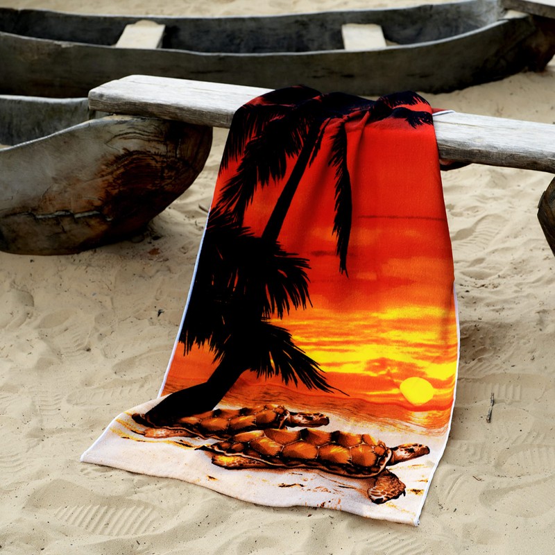GEEZY Large Microfibre Beach Bath Towel Lightweight Sports Travel Gym