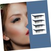 Ipetboom 4pairs Glitter Eyelash Stickers Easy Apply Beauty Decals for