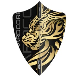 RED DRAGON Hardcore Jonny Clayton Gold Dragon Freestyle Dart Flights - 3 Sets Per Pack (Total 9 Dart Flights)