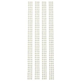 Homeford Iridescent Rhinestone Border Strip Stickers, 5mm, 4-Count, Clear