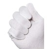Jah Oekotex 2210 Cotton Gloves 12 Pairs Medium Weight Natural