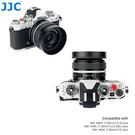 JJC Metal Screw-in Lens Hood for Nikon Nikkor Z 28mm f/2.8, Z 28mm f/2.8 (SE) & Z 40mm f/2 Lens Black