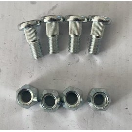 SHULIY Front Rear Wheel Studs # 0402-974 & Lug Nuts 0423-408 Replacement 85-1114 for 2004-2024 Arctic Cat ATV 250 300 366 400 425 450 500 550 650 700 TRV ALTERRA