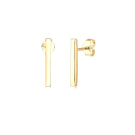 Elli Geo Minimal Women's Stud Earrings in 925 Sterling Silver, Silver, None