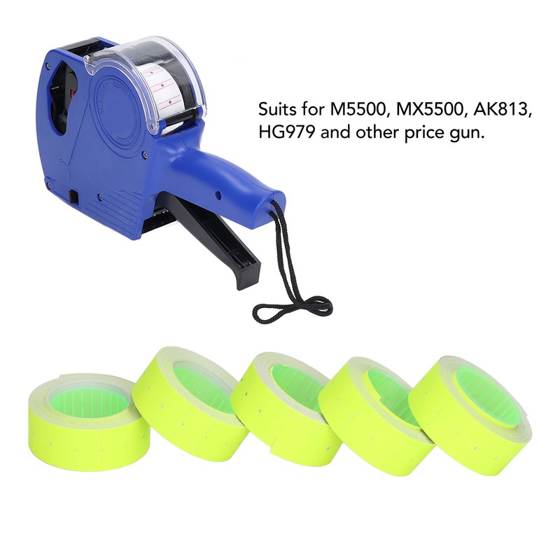 3 Tubes Pricing Label 15000pcs Single Row Price Gun Tag