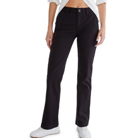AEROPOSTALE Women's Aero Classic Uniform Pant, Black, 6