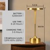HAPYGI 5200mAh Rechargeable Cordless LED Table Lamps Touch Sensor Light,